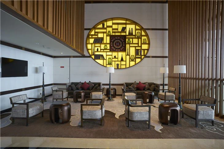 Hotel Single Sofa with Solid Frame and Upholstery