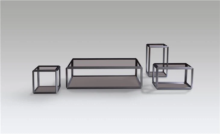 Nesting Glass Table Hotel Metal Coffee Table Side Table